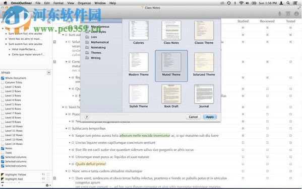 Omnioutliner pro 4 for Mac（思維導(dǎo)圖軟件） 5.1.1