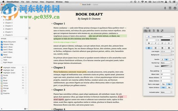 Omnioutliner pro 4 for Mac（思維導(dǎo)圖軟件） 5.1.1