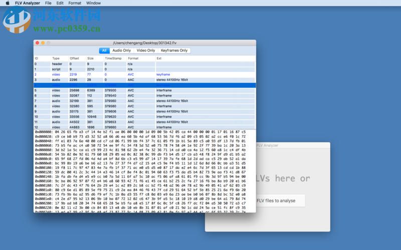 FLV Viewer for Mac（FLV文件分析查看工具） 1.1