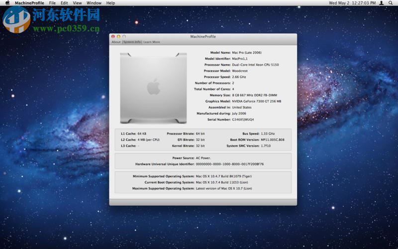 MachineProfile for mac（mac硬件檢測(cè)工具） 1.2.4