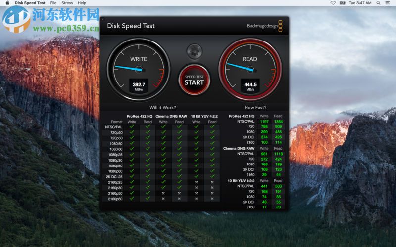 disk speed test for mac（硬盤測速工具） 2.2