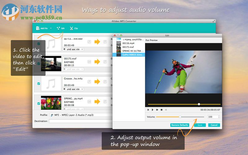 4Video MP3 Converter for Mac（音視頻轉換器） 5.1.57