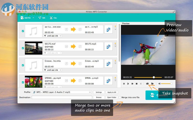 4Video MP3 Converter for Mac（音視頻轉換器） 5.1.57