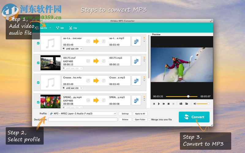 4Video MP3 Converter for Mac（音視頻轉換器） 5.1.57