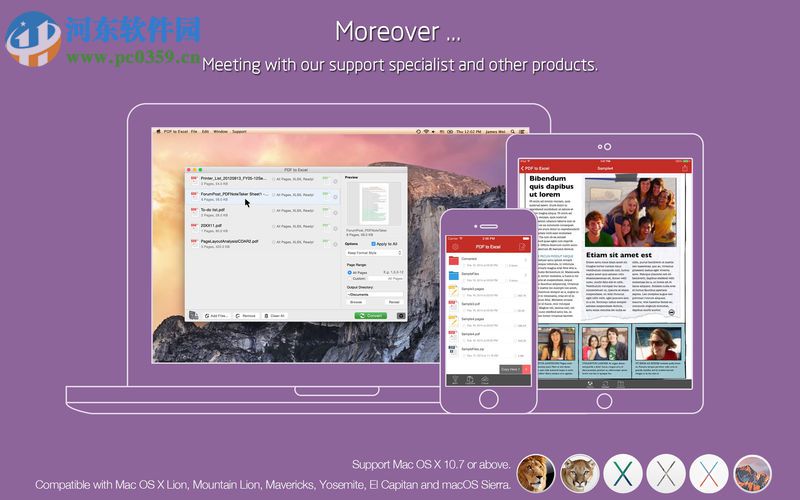 PDF to Excel for Mac(pdf轉(zhuǎn)excel轉(zhuǎn)換器) 1.7 免費(fèi)版