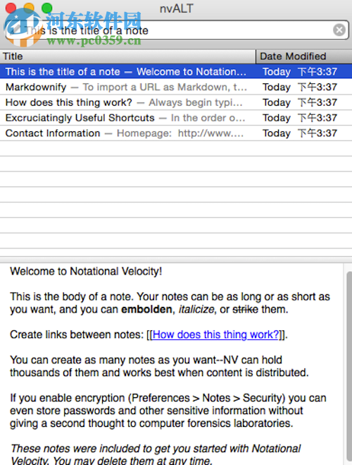 nvALT for mac(mac筆記工具) 2.2.8 免費版