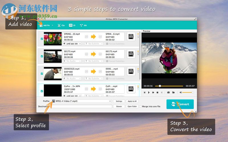 4Video MOV Converter for mac(視頻格式轉(zhuǎn)換器) 5.1.53 免費(fèi)版