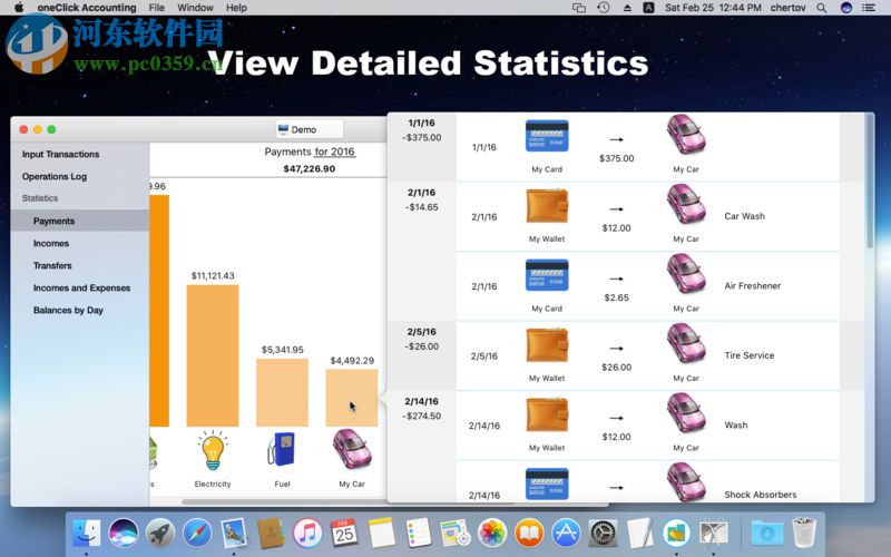 oneClick Accounting for mac(財(cái)務(wù)管理軟件) 1.0 免費(fèi)版