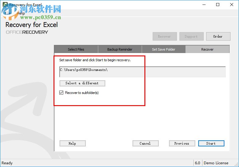 Recovery for Excel(excel文件損壞修復(fù)) 6.0 中文版