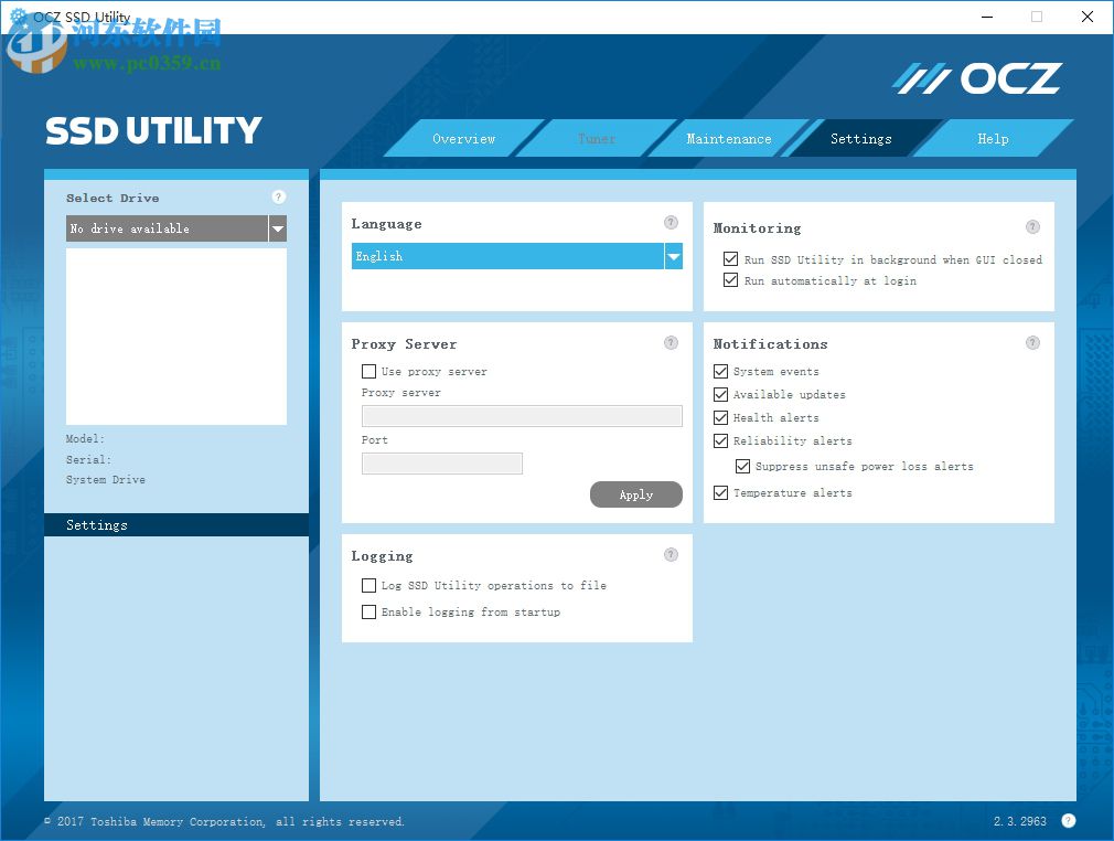 OCZ Toolbox下載(ocz固態(tài)硬盤工具) 2.3.2963 官方版