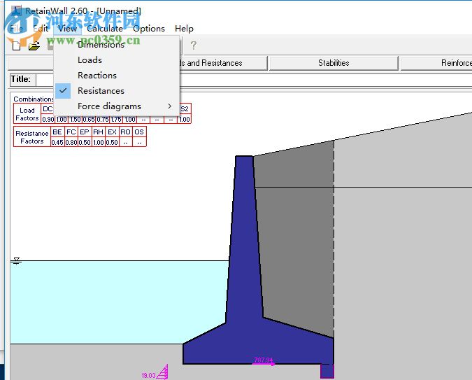RetainWall(擋土墻設(shè)計(jì)軟件) 2.60 官方版
