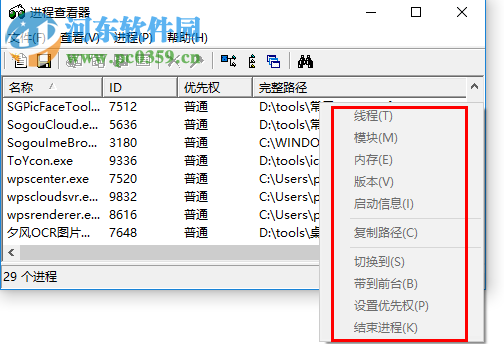 prcview(進(jìn)程查看管理工具) 3.5.3.8 中文版