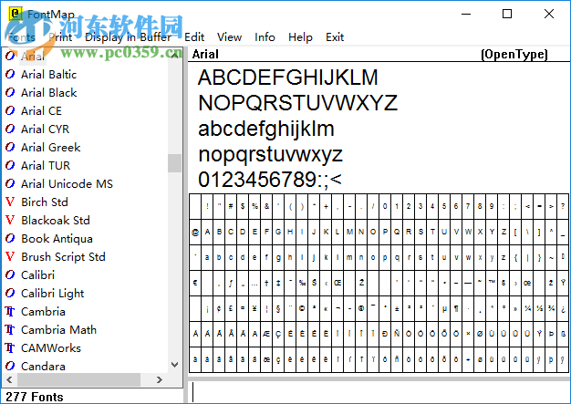 FontMap(字體設(shè)計工具) 2.41 綠色版