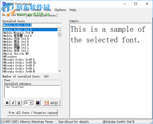 FontViewer(字體預(yù)覽器) 3.0 中文版