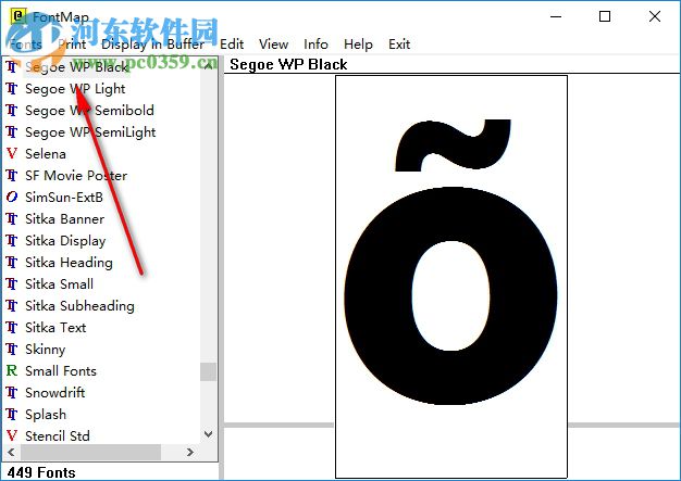 Font Map(電腦系統(tǒng)字體查看工具) 2.4.1 綠色版