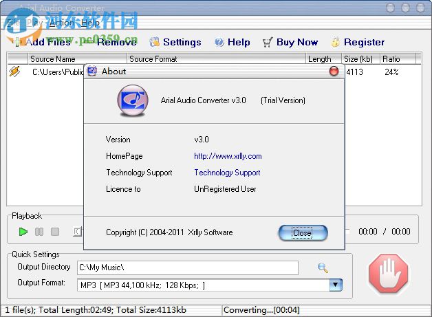 Arial Audio Converter(音頻轉換器) 3.2 漢化版