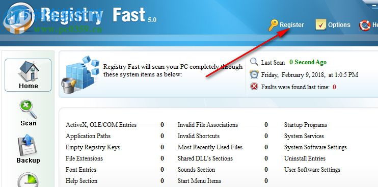 Registry Fast(注冊(cè)表清理工具) 5.0 破解版