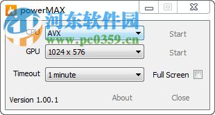 powerMAX(拷機(jī)測(cè)試軟件) 1.00.1 綠色版