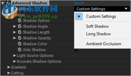 Advanced Shadow(AE自定義字體長投影預(yù)設(shè)) 1.0 免費版