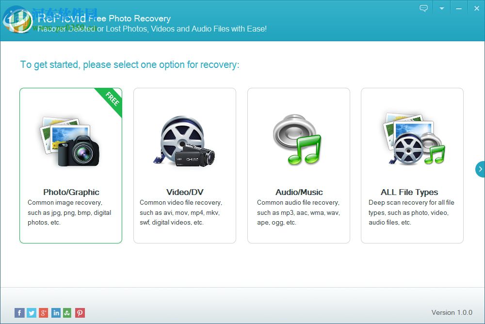 RePicvid Free Photo Recovery(照片恢復軟件) 1.0.0 官方版