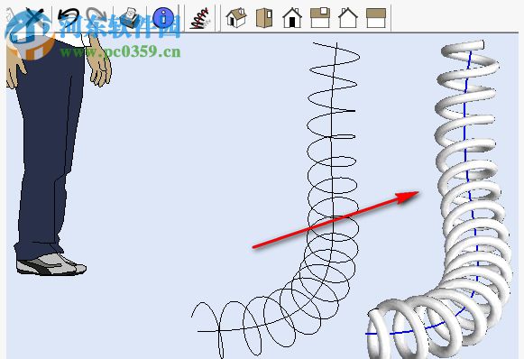 Helix along curve(SketchUp曲線螺旋插件) 0.9.0 最新免費(fèi)版