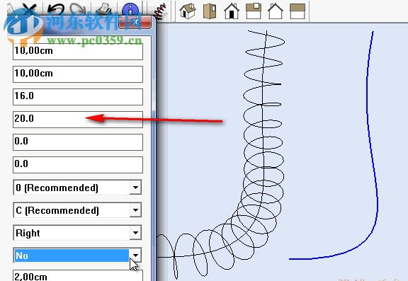 Helix along curve(SketchUp曲線螺旋插件) 0.9.0 最新免費(fèi)版