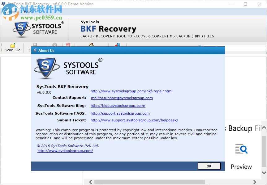 SysTools BKF Repair(BKF修復工具) 6.0.0.0 官方版