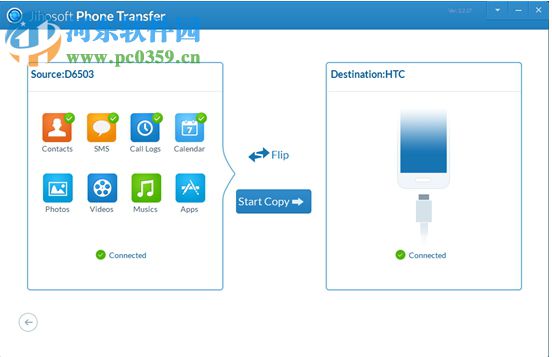 Jihosoft Phone Transfer(手機間數(shù)據(jù)傳輸軟件) 3.4.2 官方版