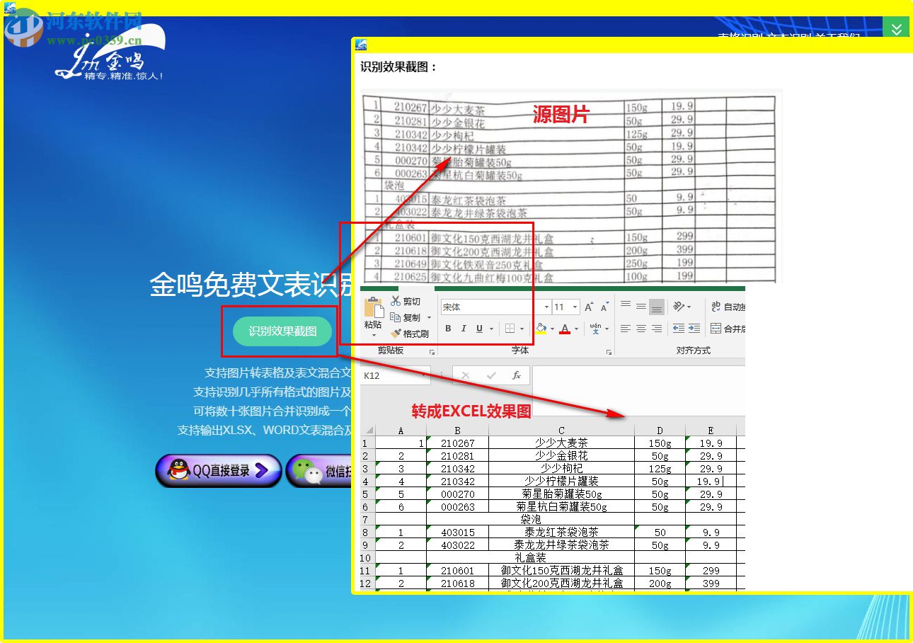 金鳴文表識別系統(tǒng)