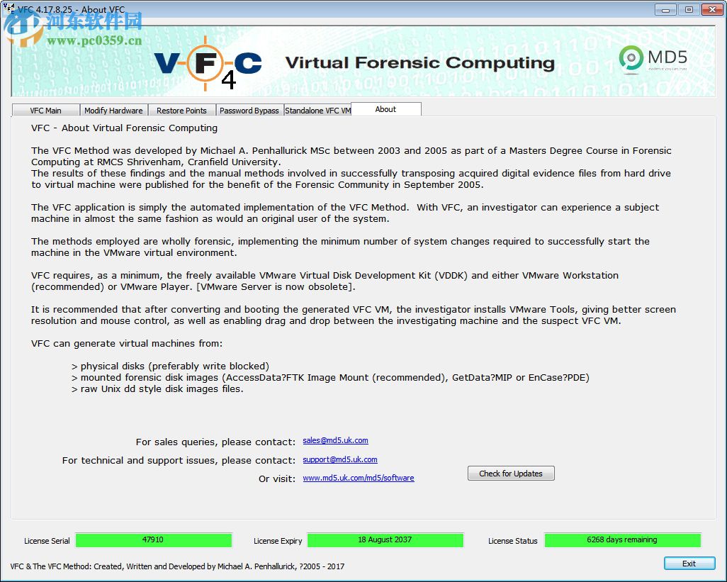 Virtual Forensic Computing 4.17.8.25 破解版