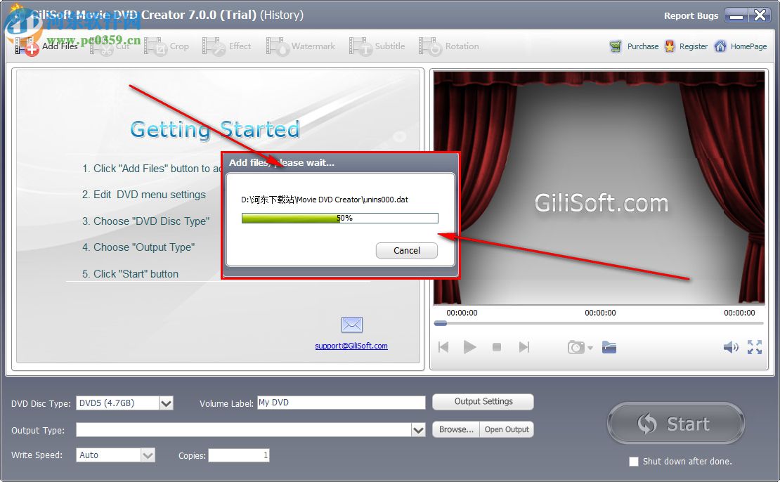 GiliSoft Movie DVD Creator(DVD刻錄軟件) 7.0.0 破解版