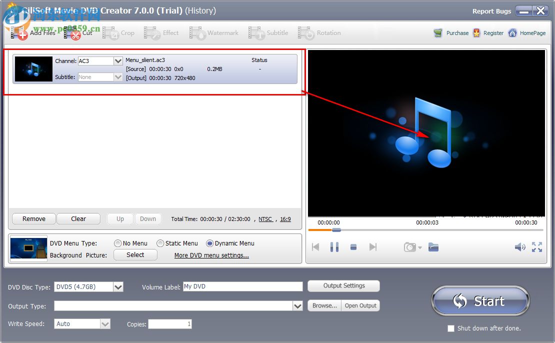 GiliSoft Movie DVD Creator(DVD刻錄軟件) 7.0.0 破解版