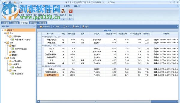 深度思維室內(nèi)裝飾工程環(huán)保預(yù)評估系統(tǒng) 2.0 免費(fèi)版