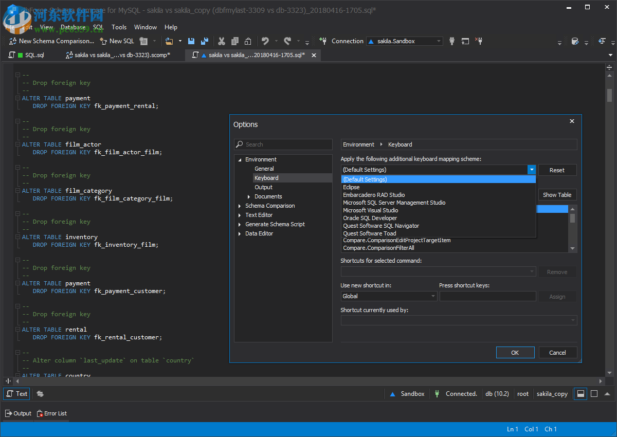 dbForge Schema Compare for MySQL(數(shù)據(jù)庫(kù)比較工具) 4.2.35 官方版