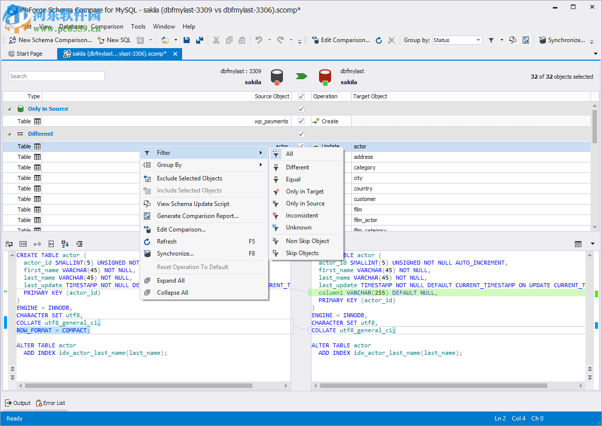 dbForge Schema Compare for MySQL(數(shù)據(jù)庫(kù)比較工具) 4.2.35 官方版