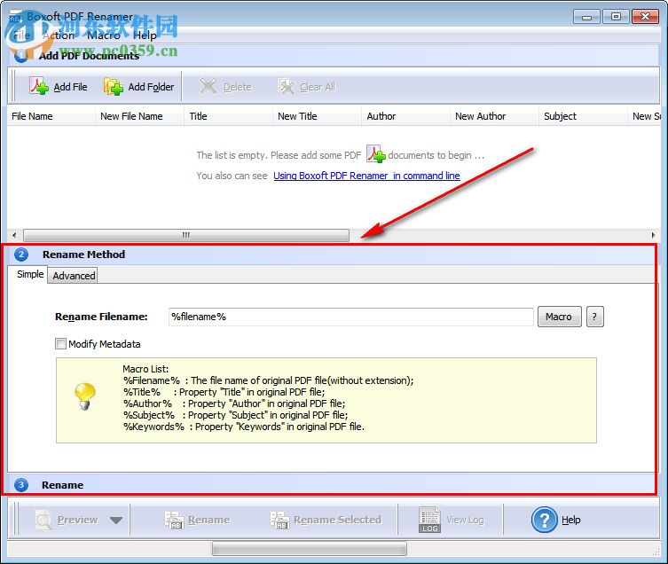 PDF文件重命名工具(Boxoft PDF Renamer)