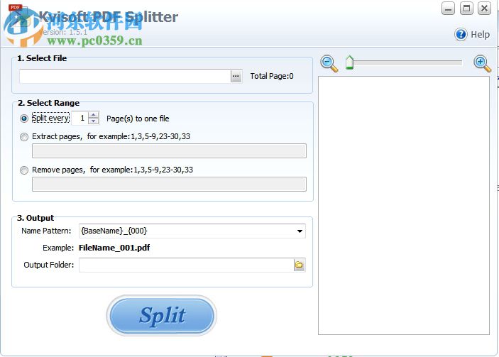 Kvisoft PDF Splitter(PDF分割工具) 1.5.1 官方版