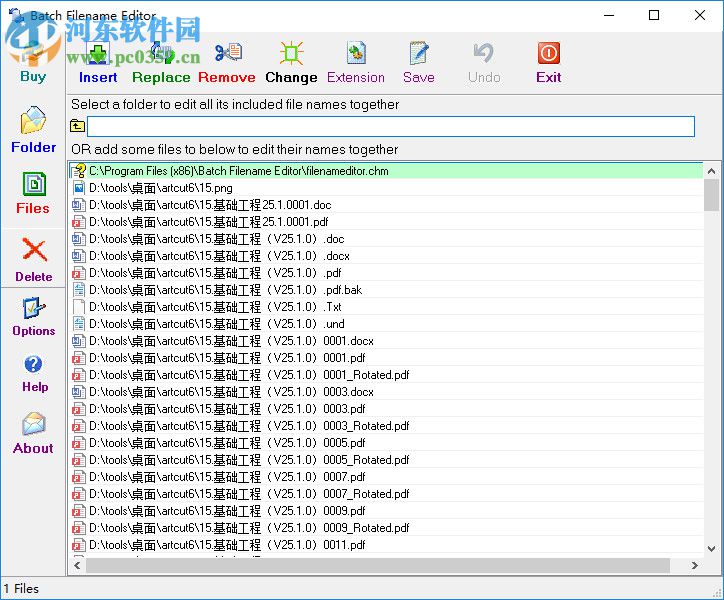 Batch Filename Editor(<a href=http://www.stslhw.cn/y/gengming/ target=_blank class=infotextkey>文件重命名</a>工具) 5.7 官方版