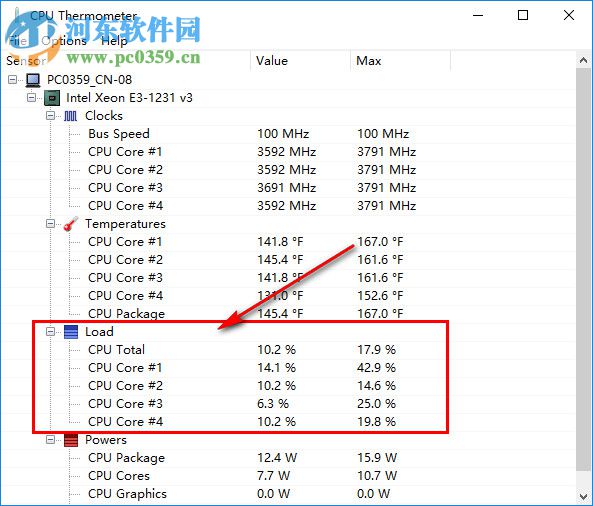 CPU溫度檢測工具(CPU Thermometerl) 1.3 綠色版