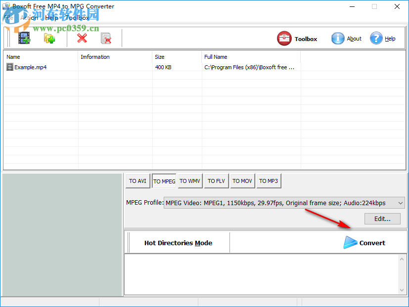 Boxoft Free MP4 to MPG Converter(MP4轉(zhuǎn)MPG工具) 1.0 官方版