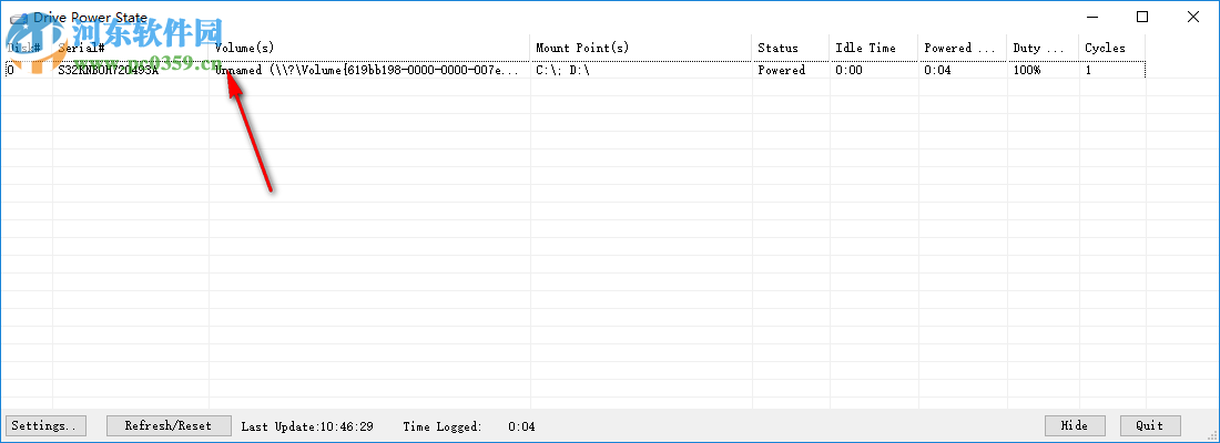 Drive Power State(硬盤運行時間查詢工具) 1.0 免費版