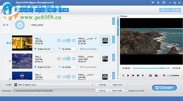 Tipard DVD Ripper(DVD光盤內(nèi)容轉(zhuǎn)換) 9.2.18 破解版