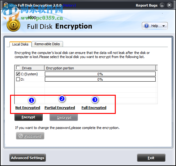 idoo Full Disk Encryption(磁盤加密工具) 2.0.0 官方版