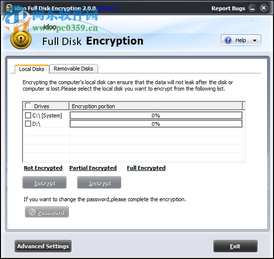 idoo Full Disk Encryption(磁盤加密工具) 2.0.0 官方版