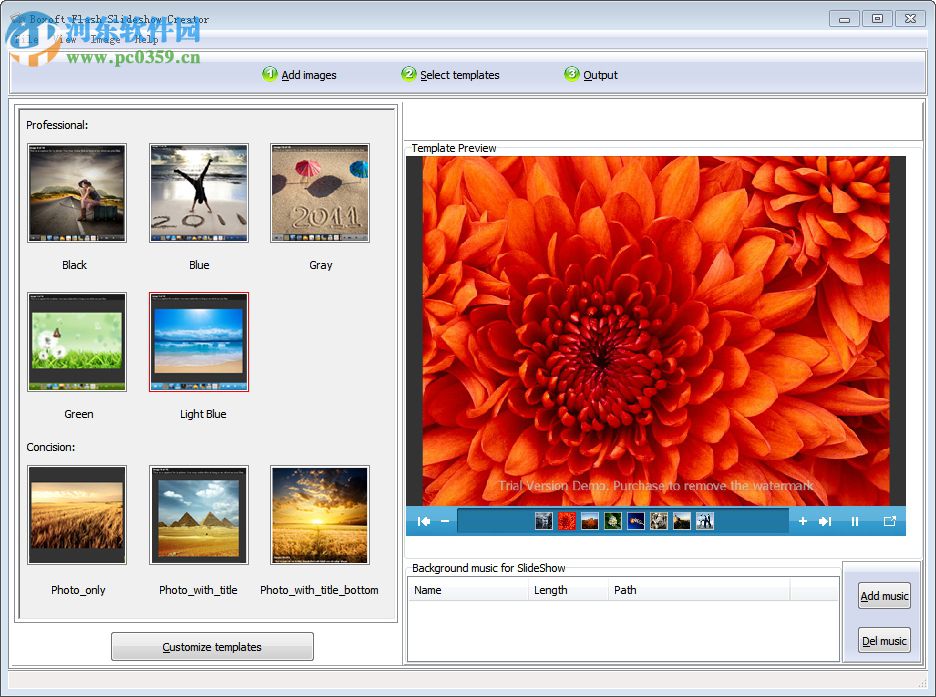 Boxoft Flash SlideShow Creator(Flash幻燈片制作軟件) 1.1 官方版