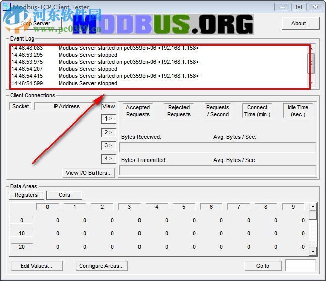 MODBUS-TCP Client Tester(從站仿真軟件) 1.0 官方版