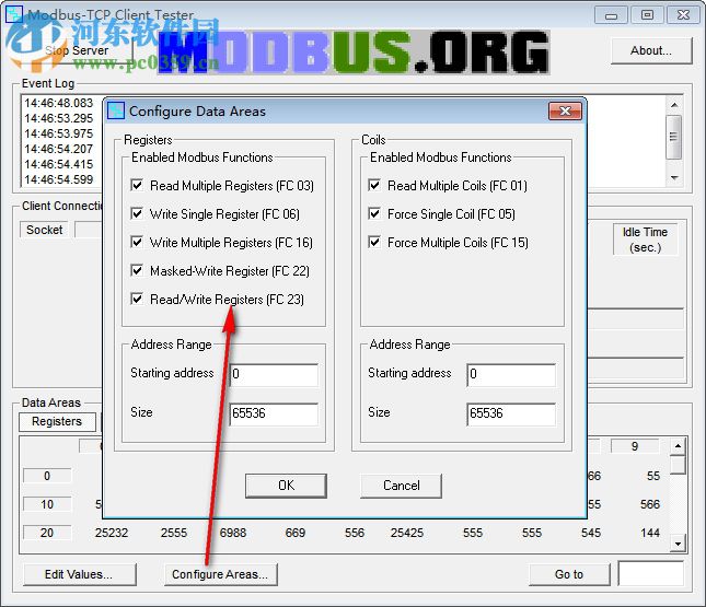 MODBUS-TCP Client Tester(從站仿真軟件) 1.0 官方版