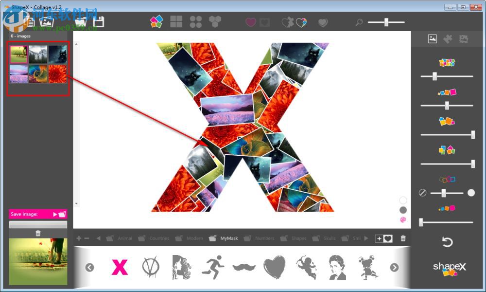 ShapeX(照片拼貼軟件) 1.2 官方版