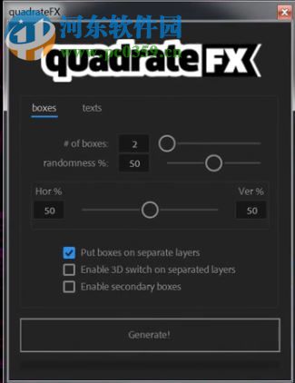 Aescripts quadrateFX(AE矩陣圖形背景生成腳本) 1.0 官方版