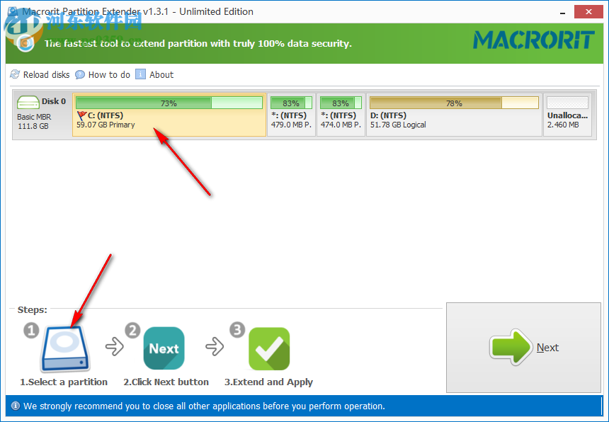 分區(qū)拓展器(Macrorit Partition Extender) 1.4.3 破解版